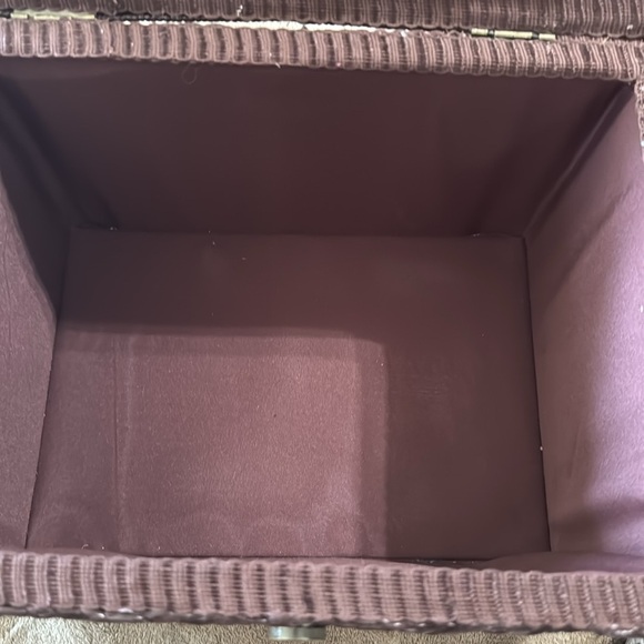 Sew Box Pink and Brown Woven Storage Basket - Picture 7 of 9